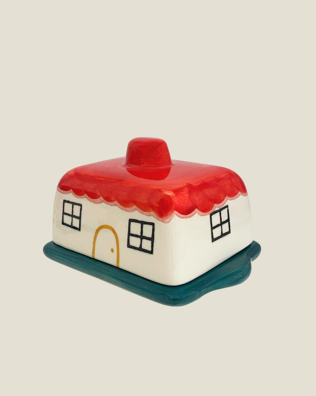 'La Maison de L’Amour' Ceramic Butter Dish
