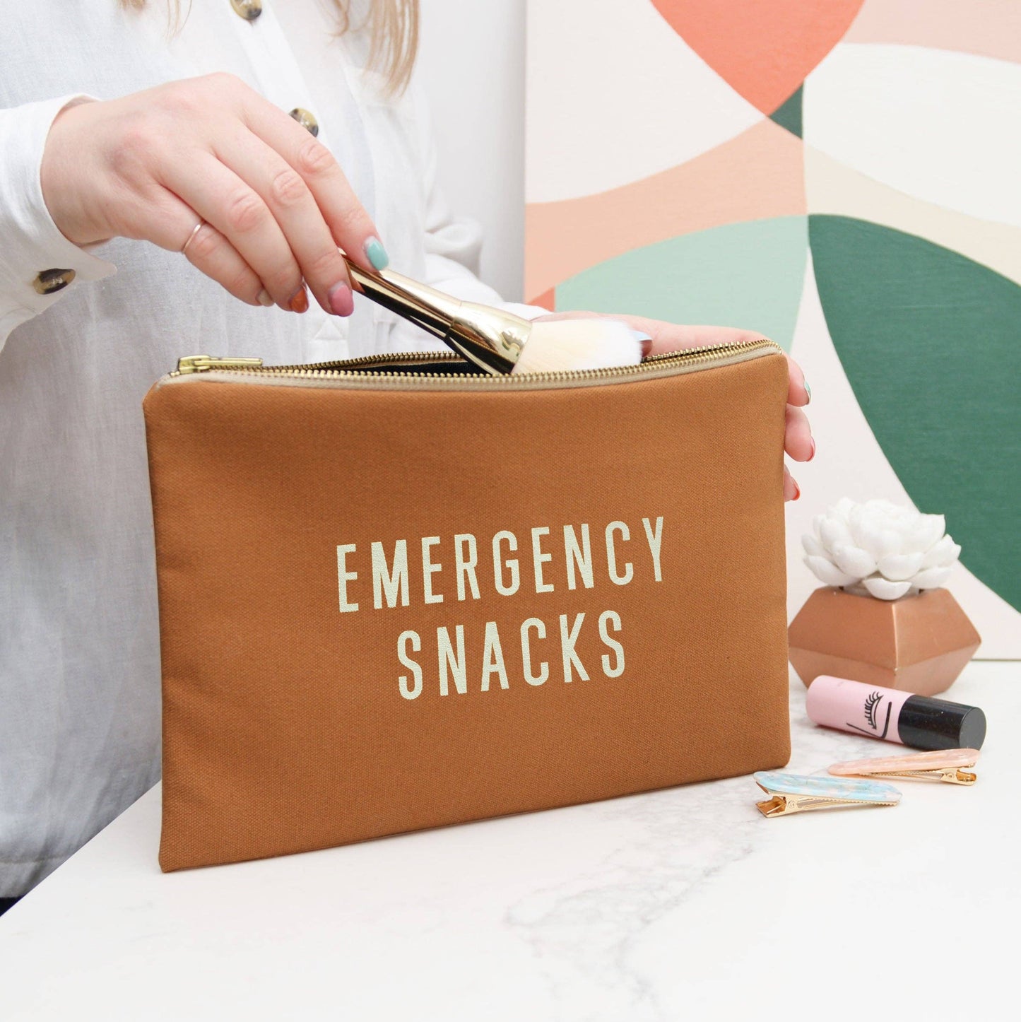 Emergency Snacks | Tan Pouch