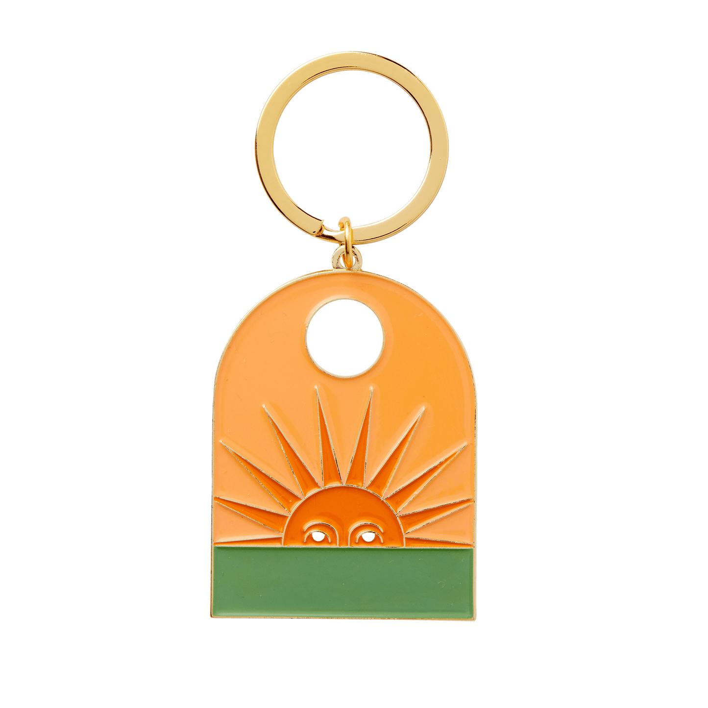 Setting Sun Keychain: With backing card