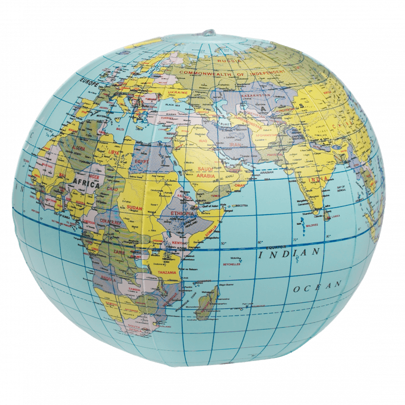 Inflatable World Globe