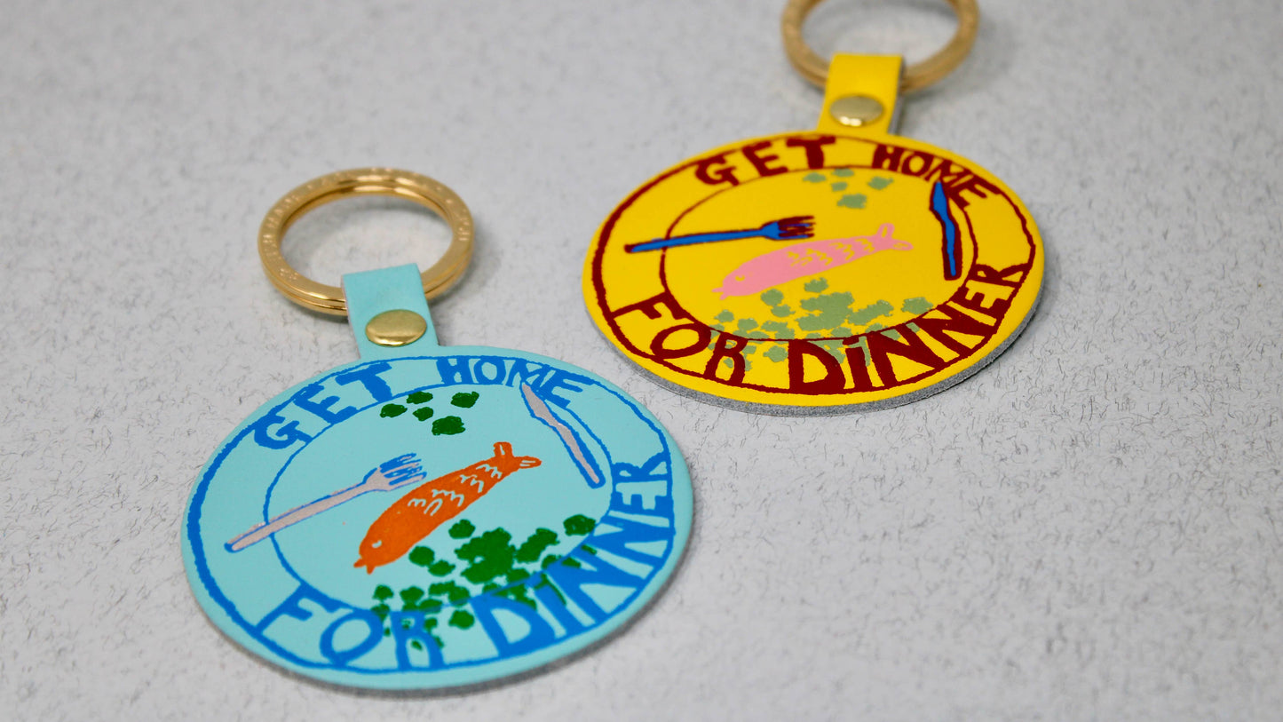 Get Home For Dinner Key Fob: Yellow