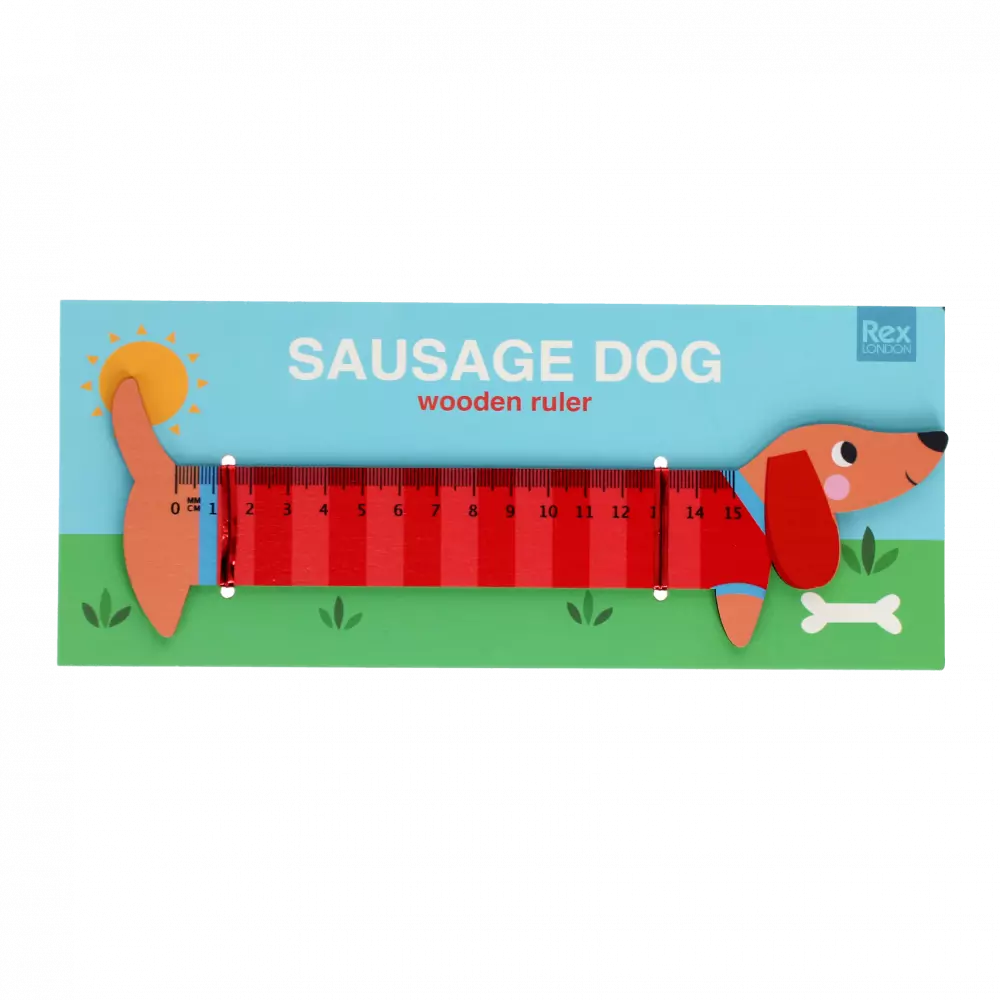 Sausage Dog Wooden Ruler