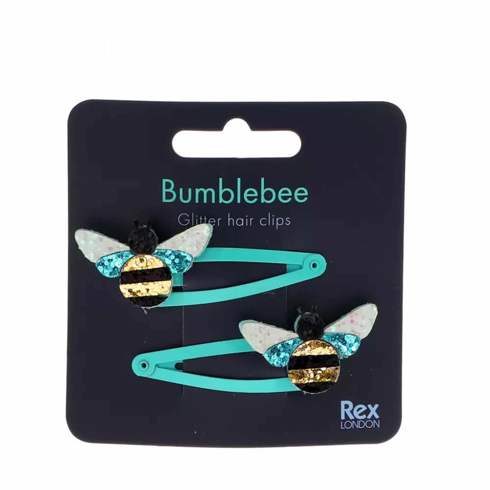 Bumblebee Glitter Hair Clips (set of 2)