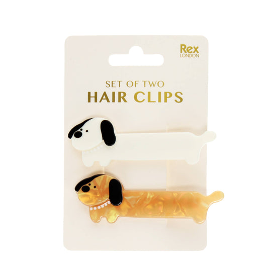 Hair clips (set of 2) | Sausage dogs