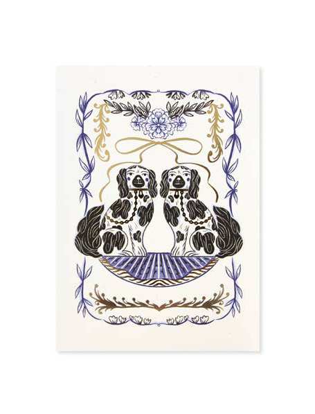“Staffordshire Dogs” Pop-Up Card