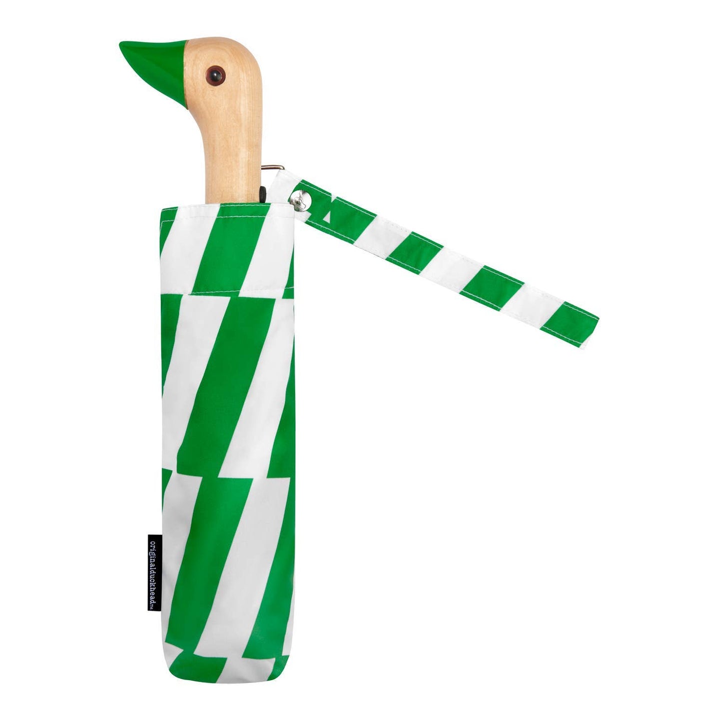 Kelly Bars Candy Green Compact Eco-Friendly Duck Umbrella
