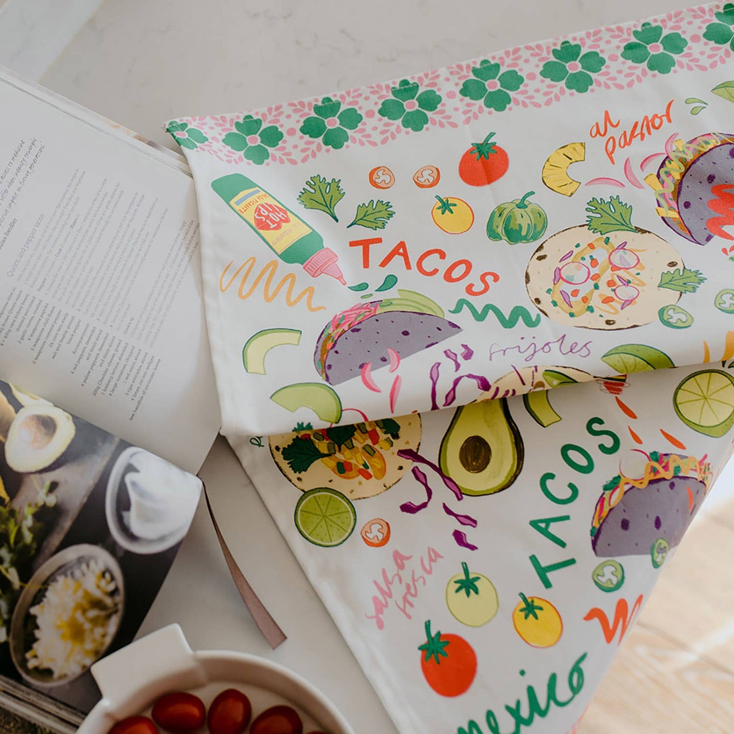 Tacos Organic Cotton Tea Towel