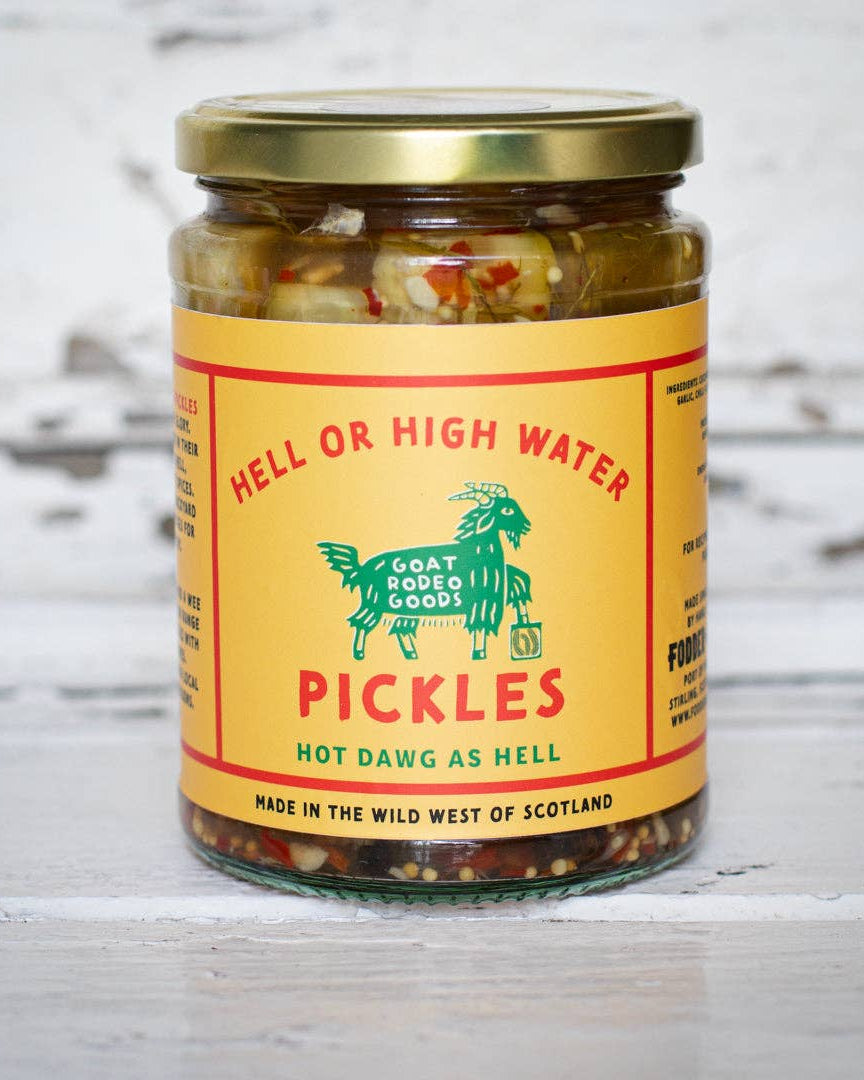 Hell or High Water | Cucumber Hot Dog Pickes