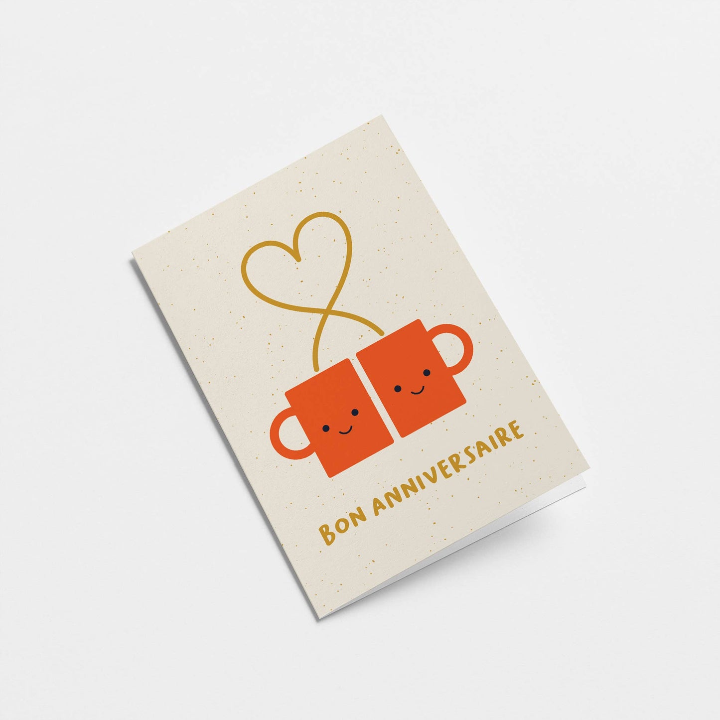 Happy happy anniversary - Greeting card: Standard cello / English
