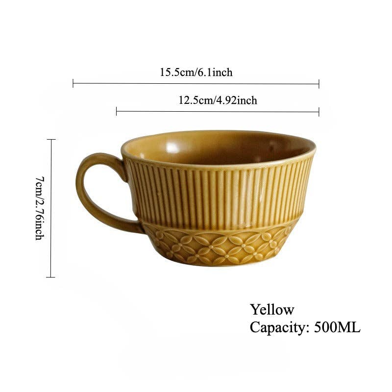 Japanese Kiln-Changed Ceramic XL Mug