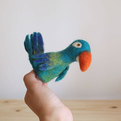 Parrot Felt Finger Puppet