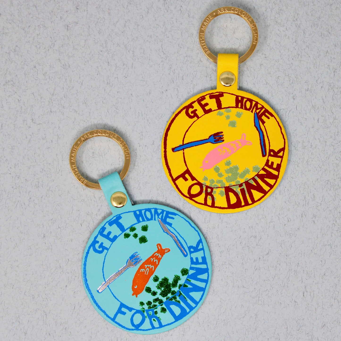 Get Home For Dinner Key Fob: Yellow