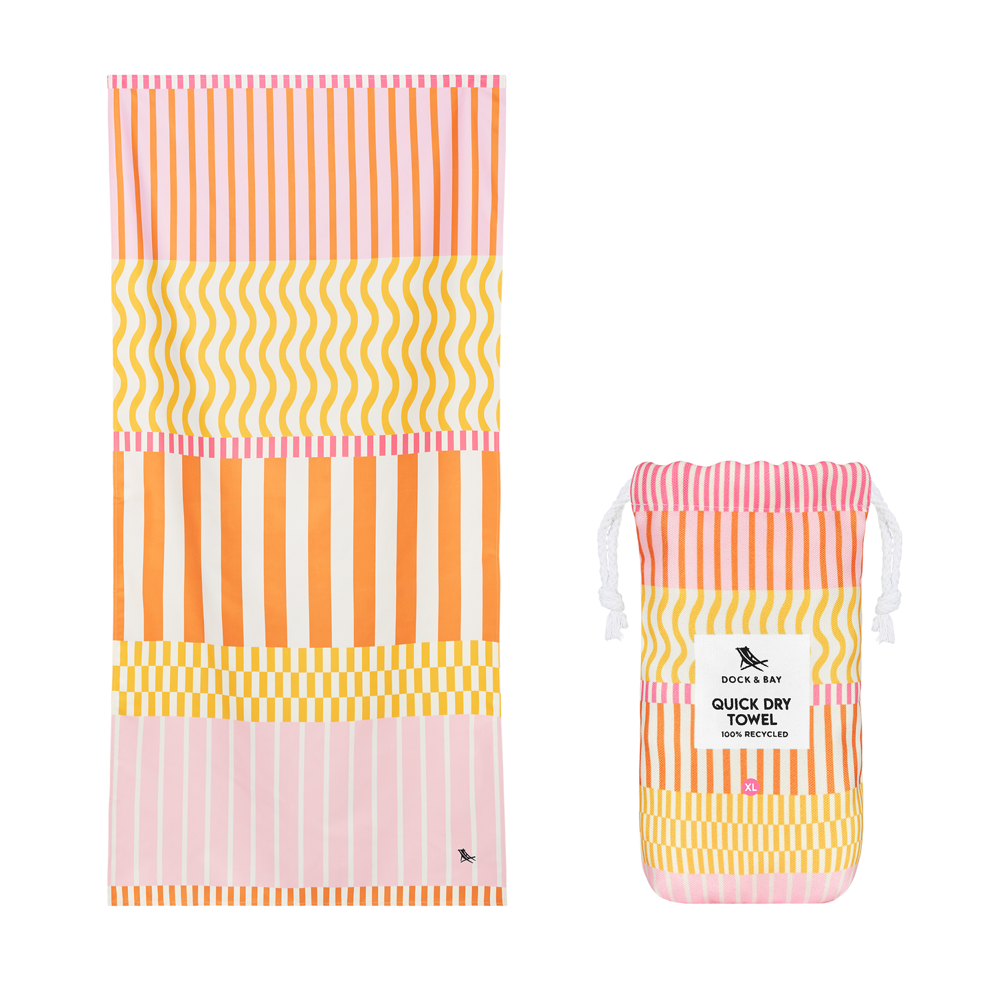 Dock & Bay Quick Dry Towels | Lemonade Waves