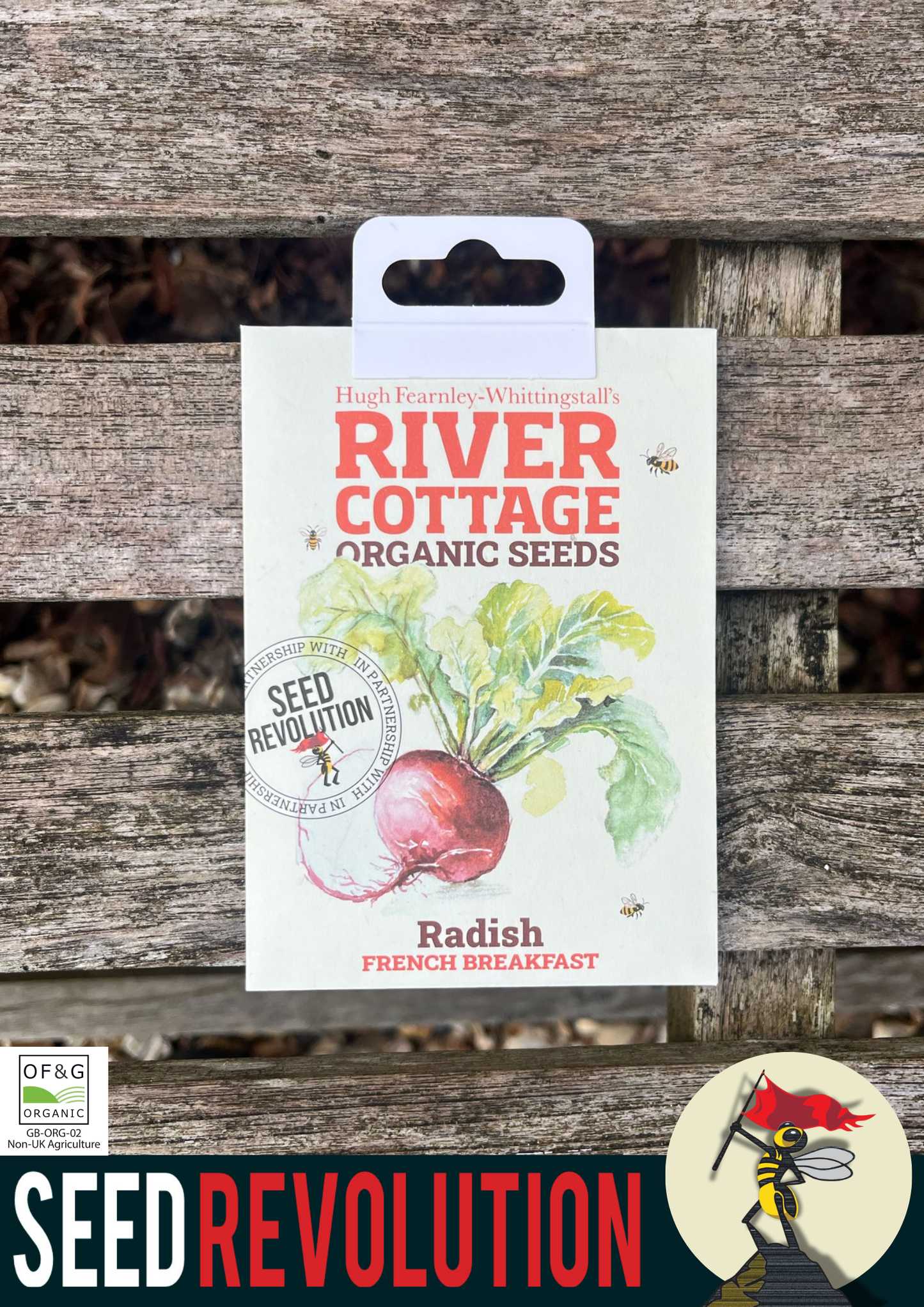 Organic Radish French Breakfast Veg Seed - River Cottage