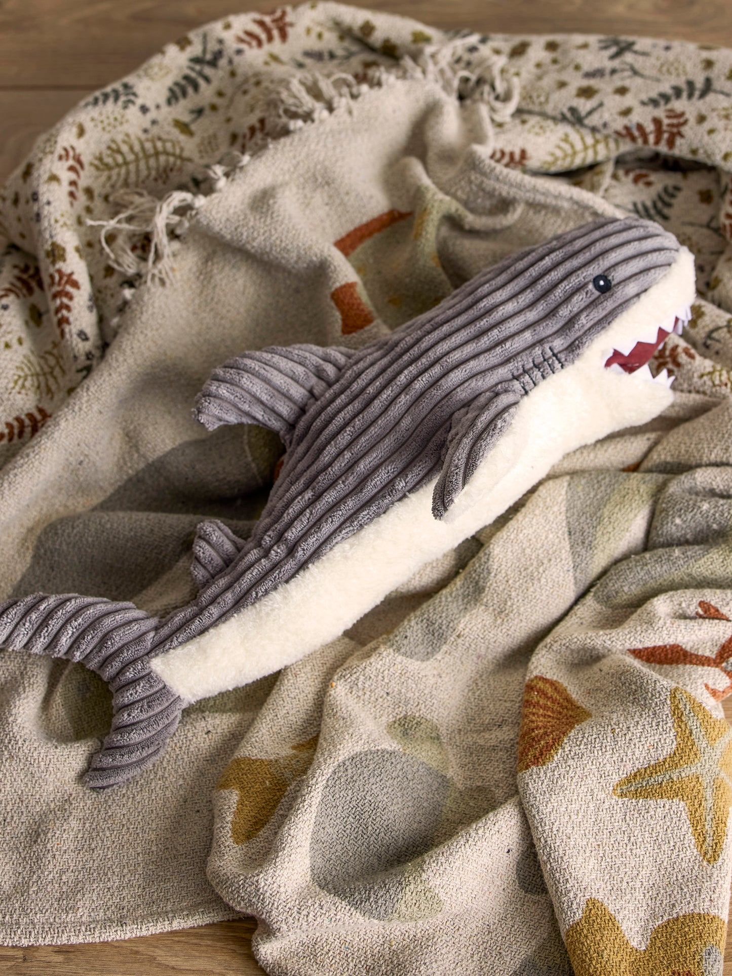 Petter Whale Soft Toy in Grey