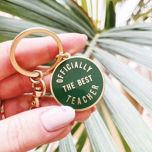 Officially the Best Teacher | Enamel Keyring