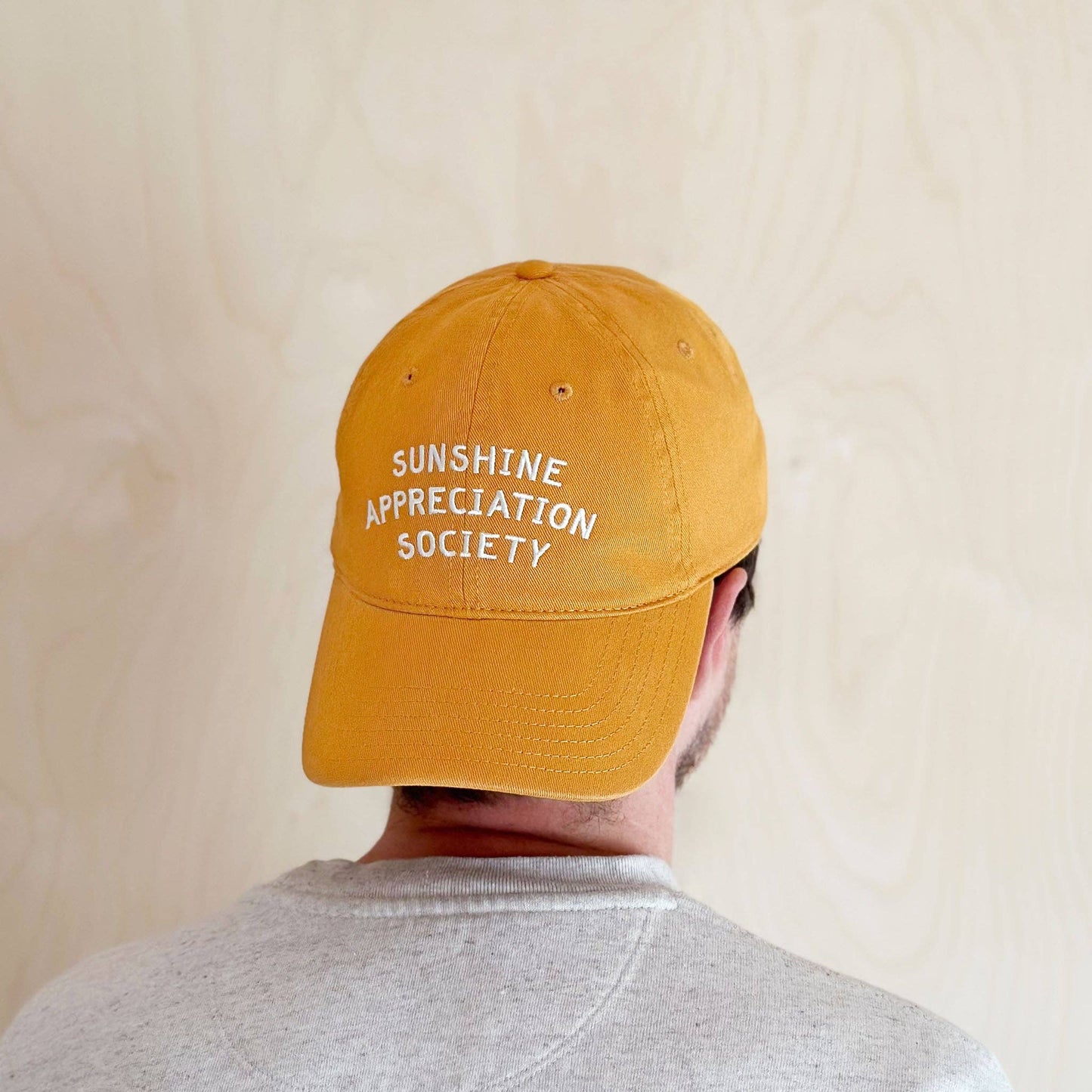Sunshine Appreciation Society | Cotton Baseball Cap | Yellow