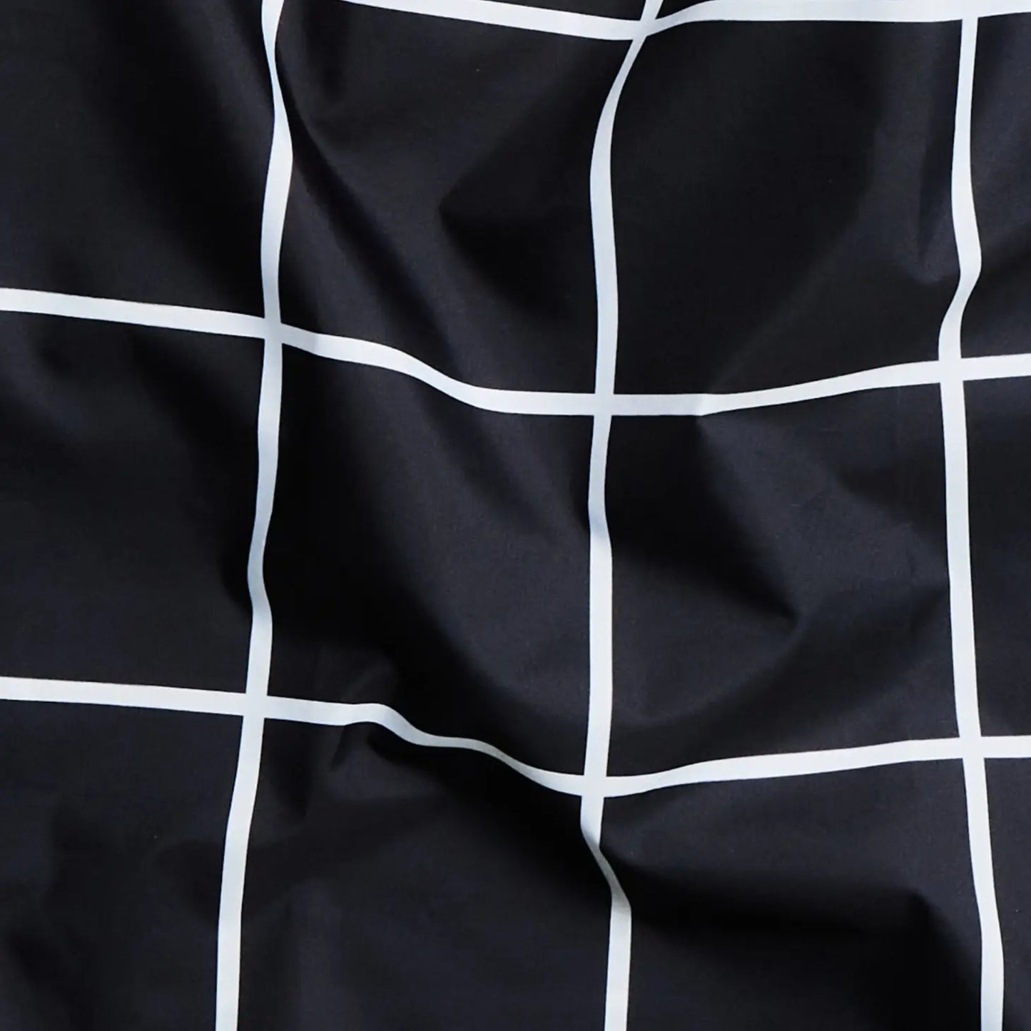 Black Grid Reusable Eco Friendly Shopping Bag