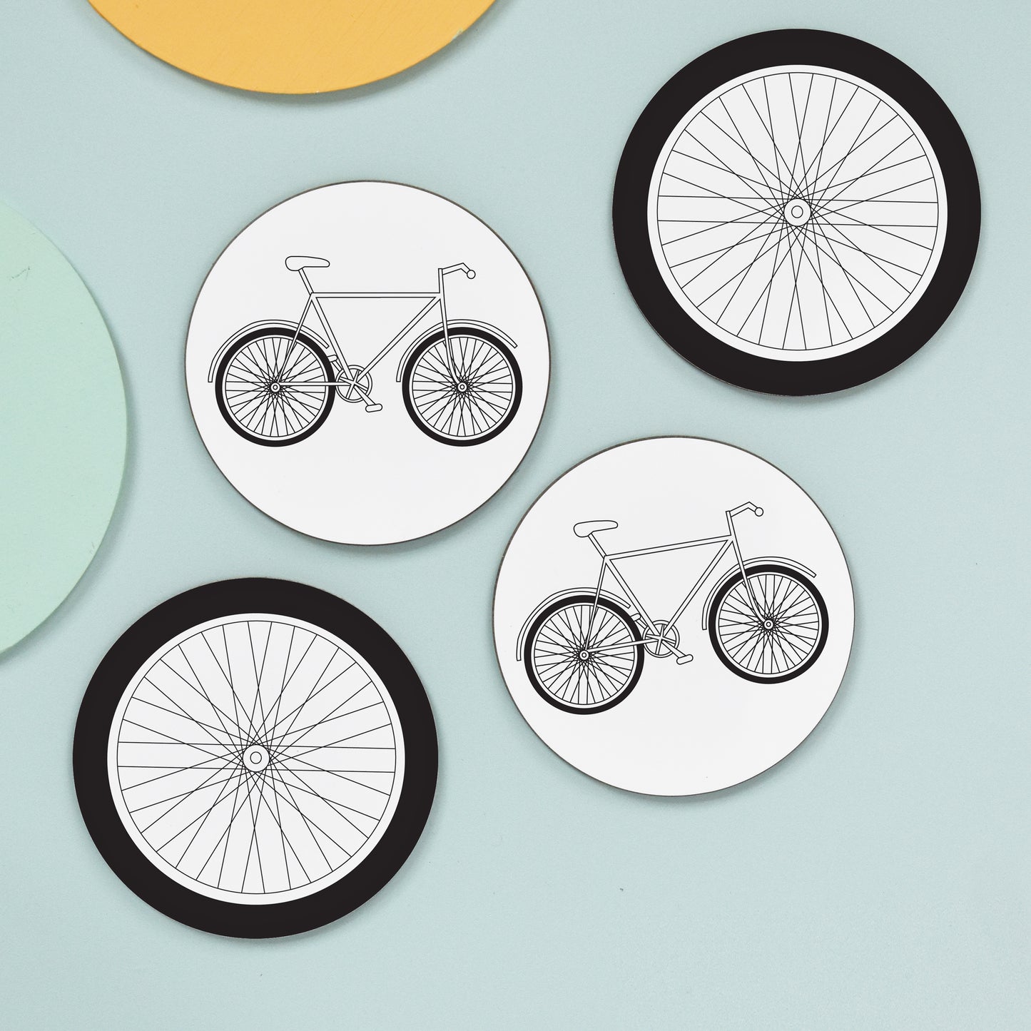 Bicycle Set Of Four Coasters