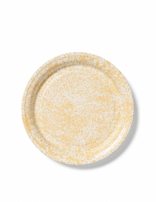Splatter Enamelware Large Round Tray