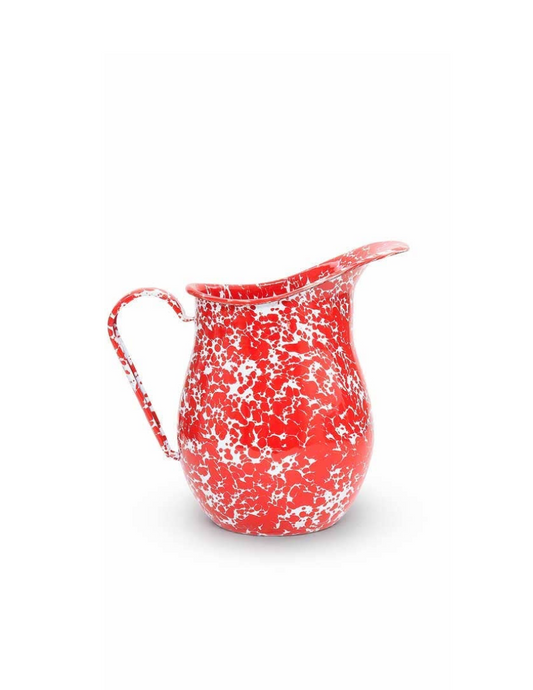 Splatter Enamelware Large Pitcher