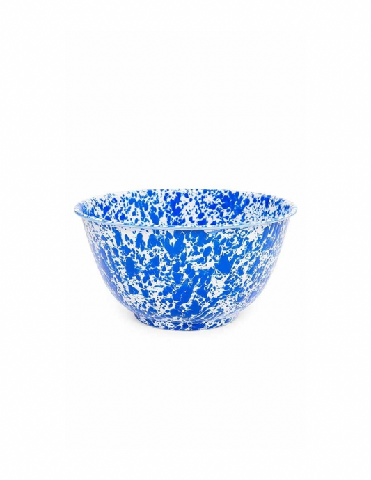 Splatter Enamelware Large Salad Bowl