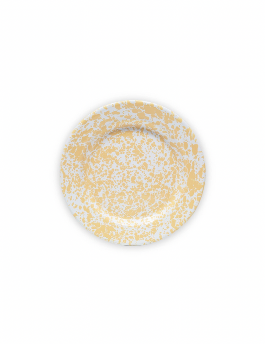 Splatter Enamelware Flat Salad Plate