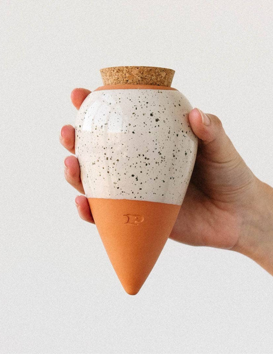 Olla Plant Waterer | Speckled white