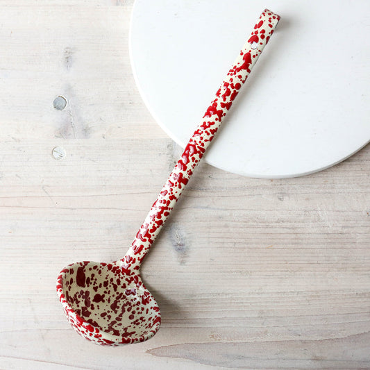Splatter Enamelware Ladle