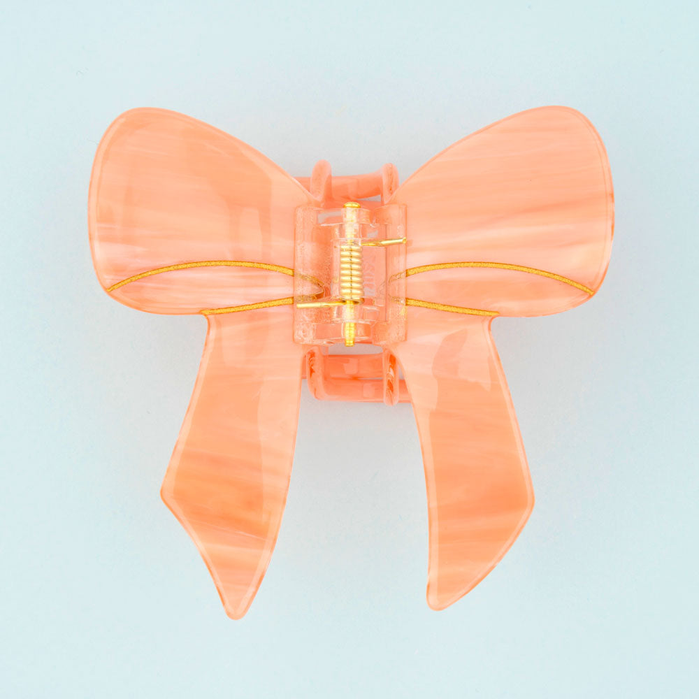 Pink Ribbon Hair Claw