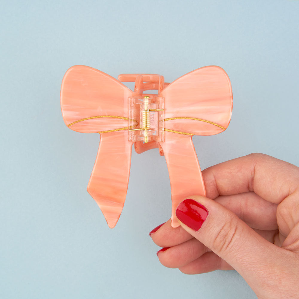Pink Ribbon Hair Claw