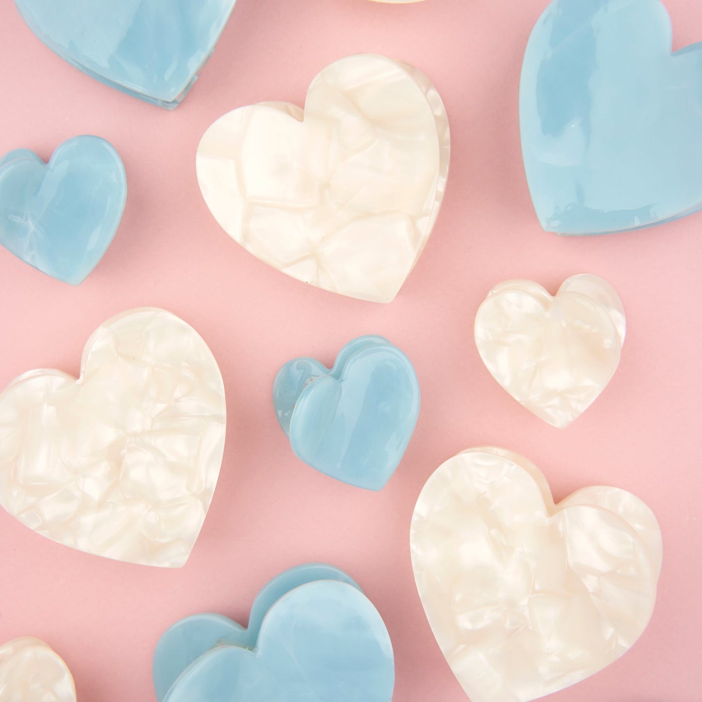 Blue Heart Hair Claw