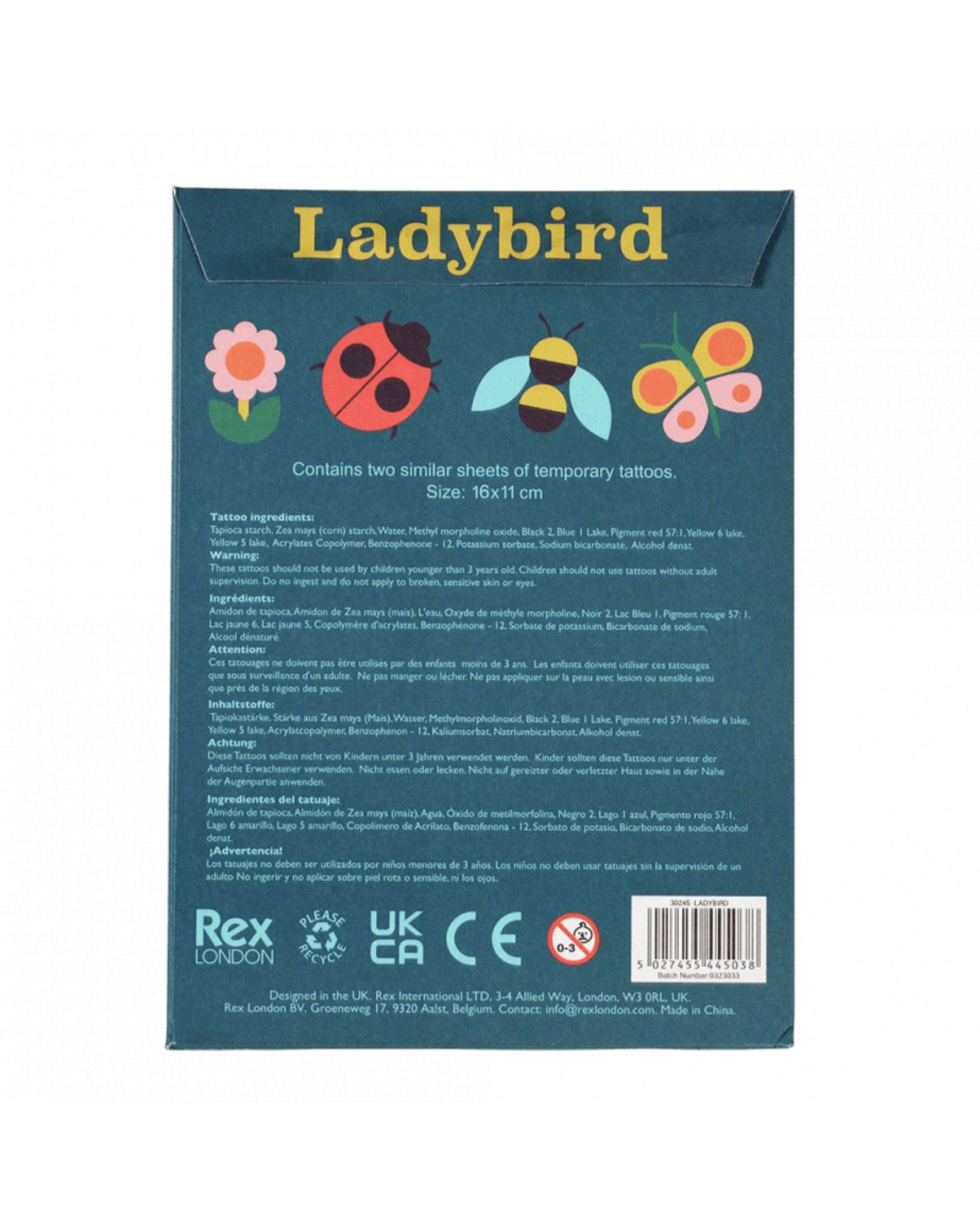 Ladybird Temporary Tattoos