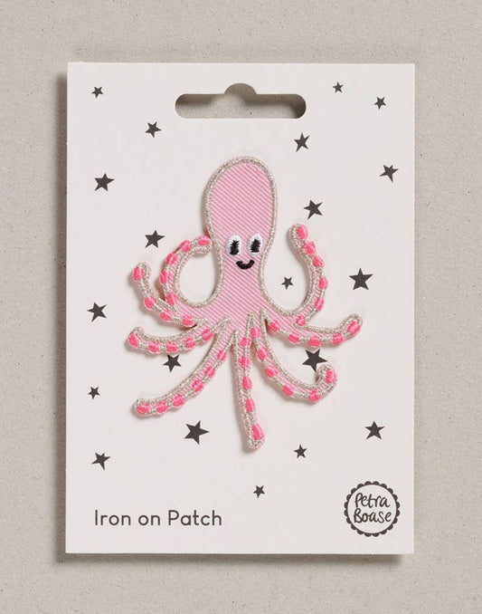 Iron on Patch | Pink Octopus