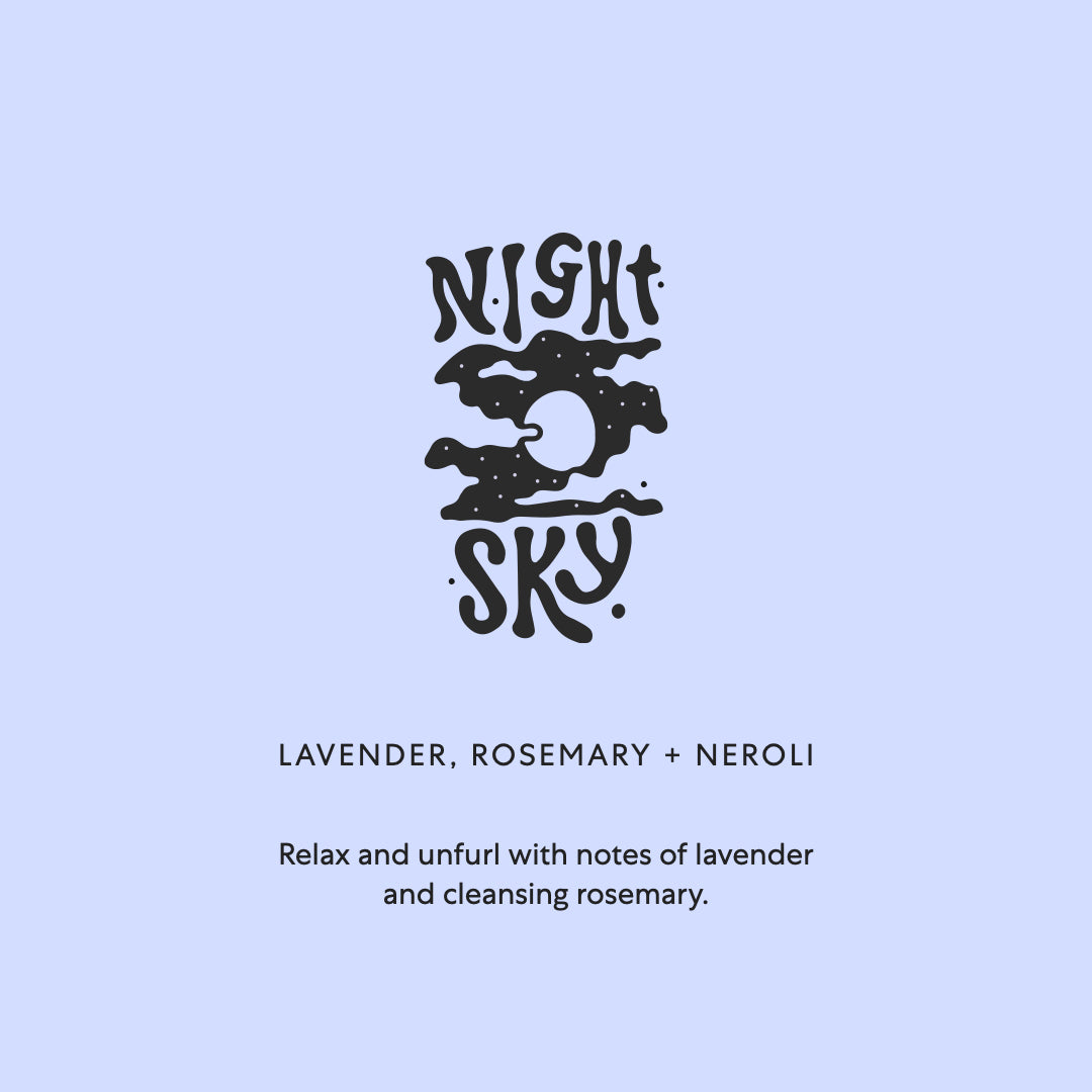 Night Sky Soy Candle in Lavender, Rosemary & Neroli
