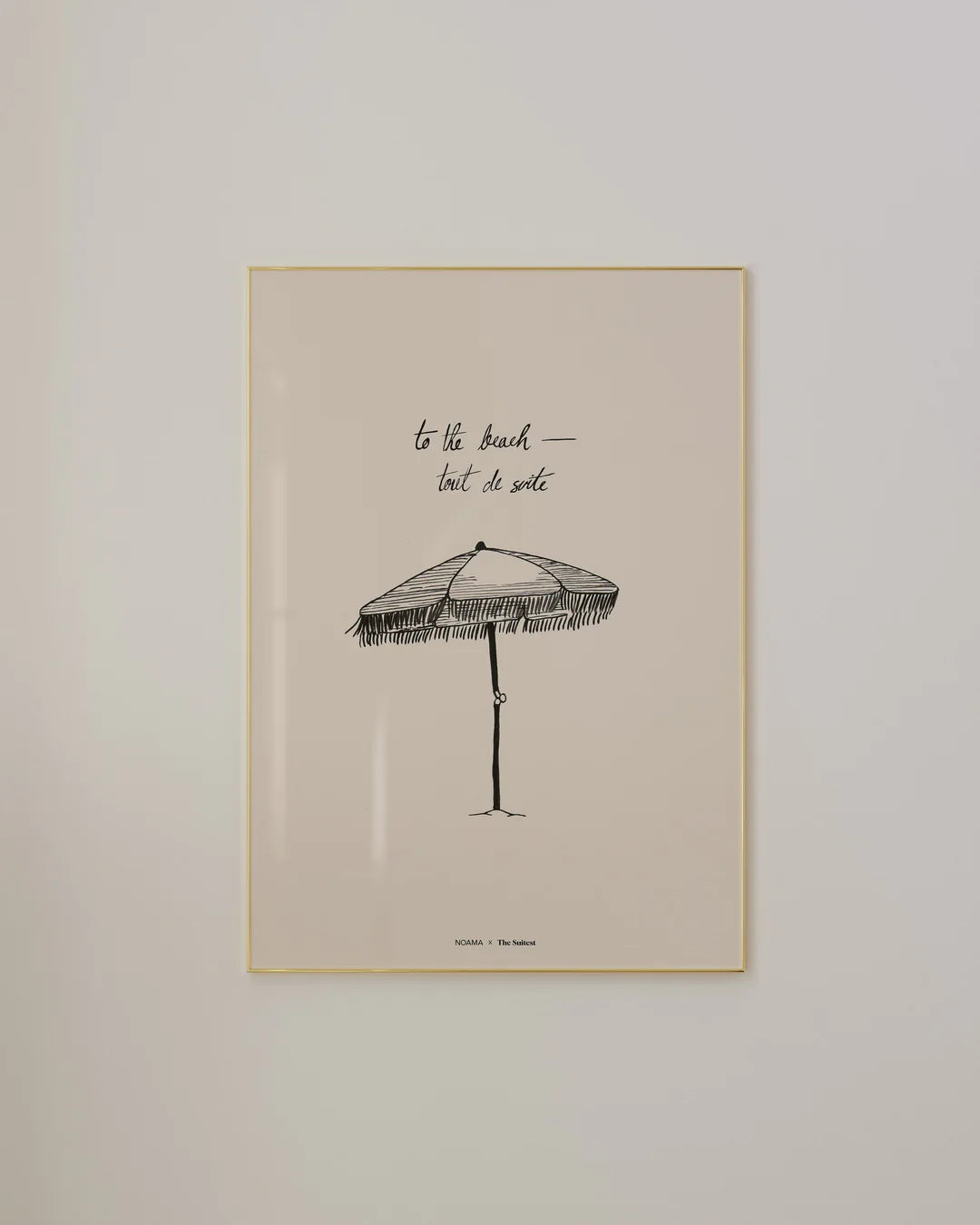 To The Beach — Tout de Suite Art Print
