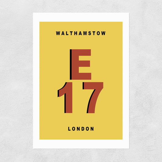 Walthamstow E17 Print by Luxe Poster Co