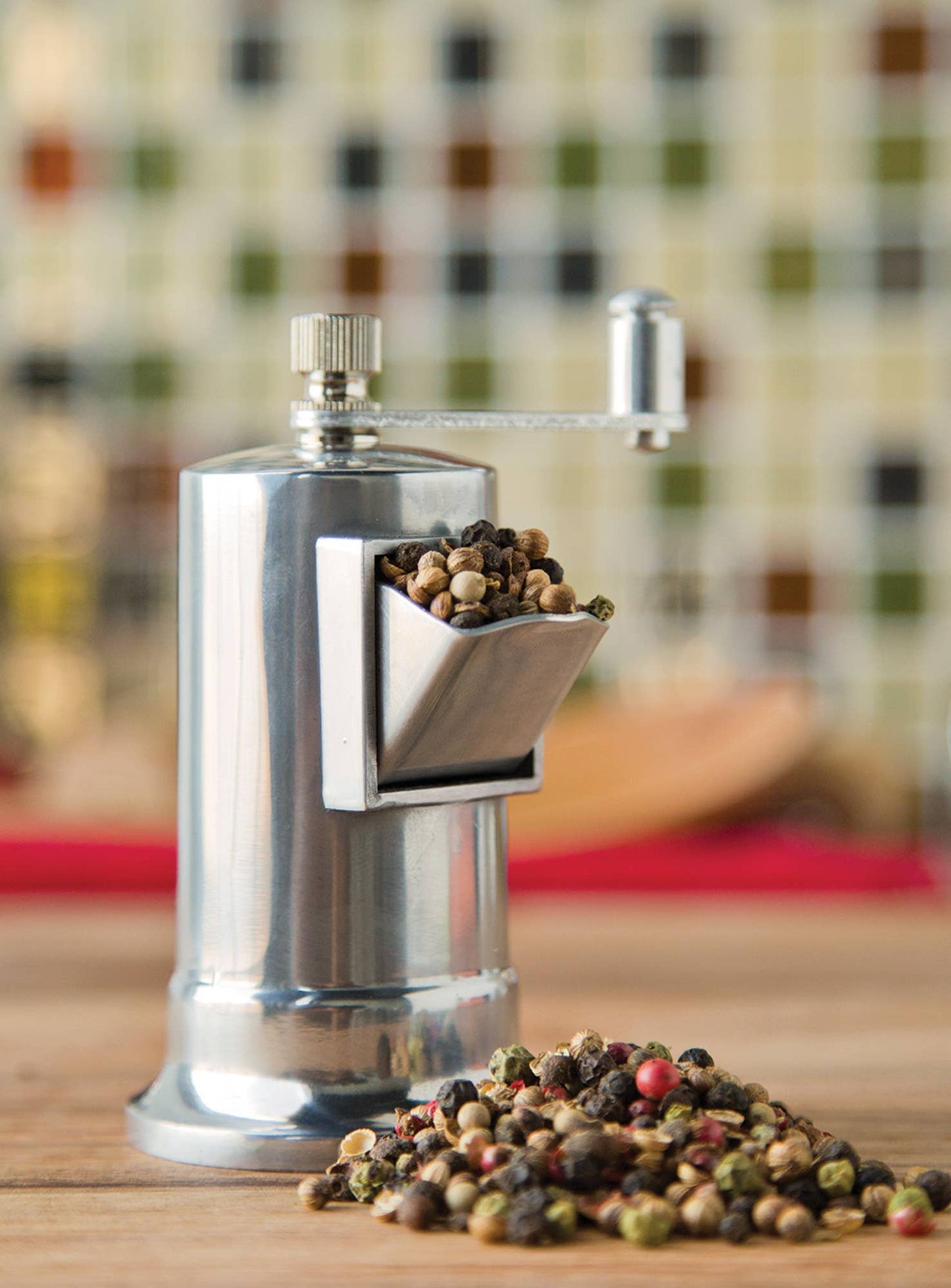 Fox Run Pepper Mill Crank Grinder | Aluminum 4"