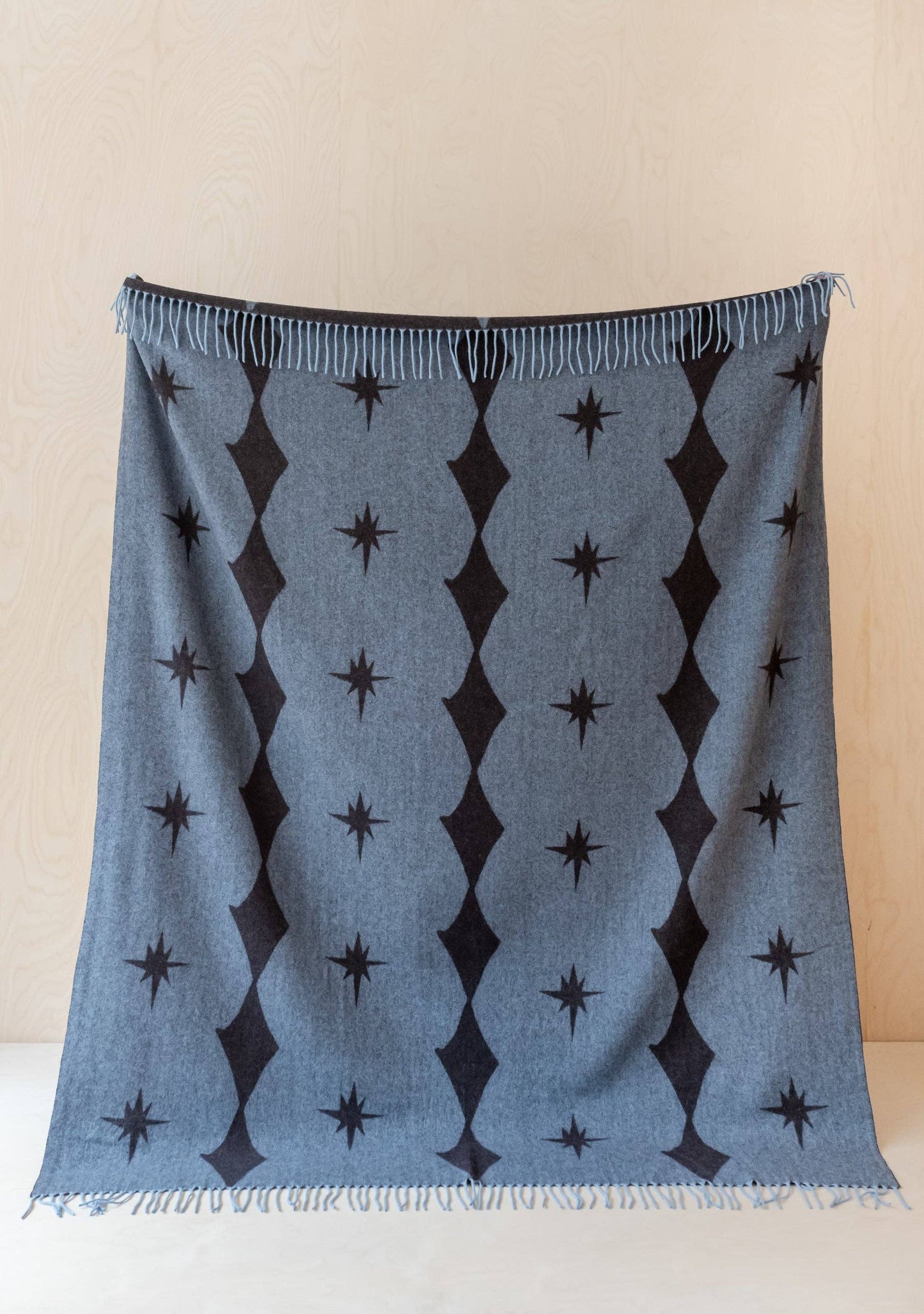 Lambswool Blanket in Blue Celestial