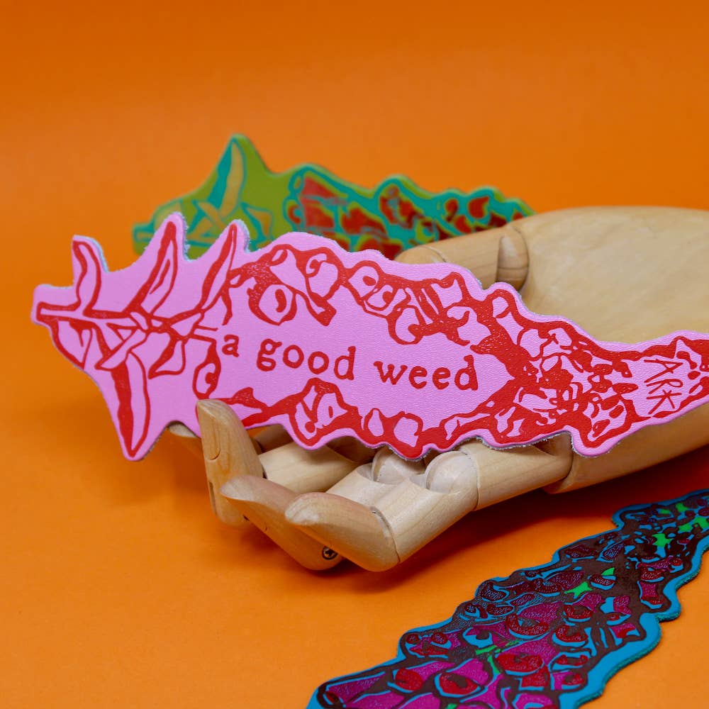 A Good Weed Bookmark: Hot Pink