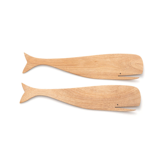 Acacia Whale Salad Servers