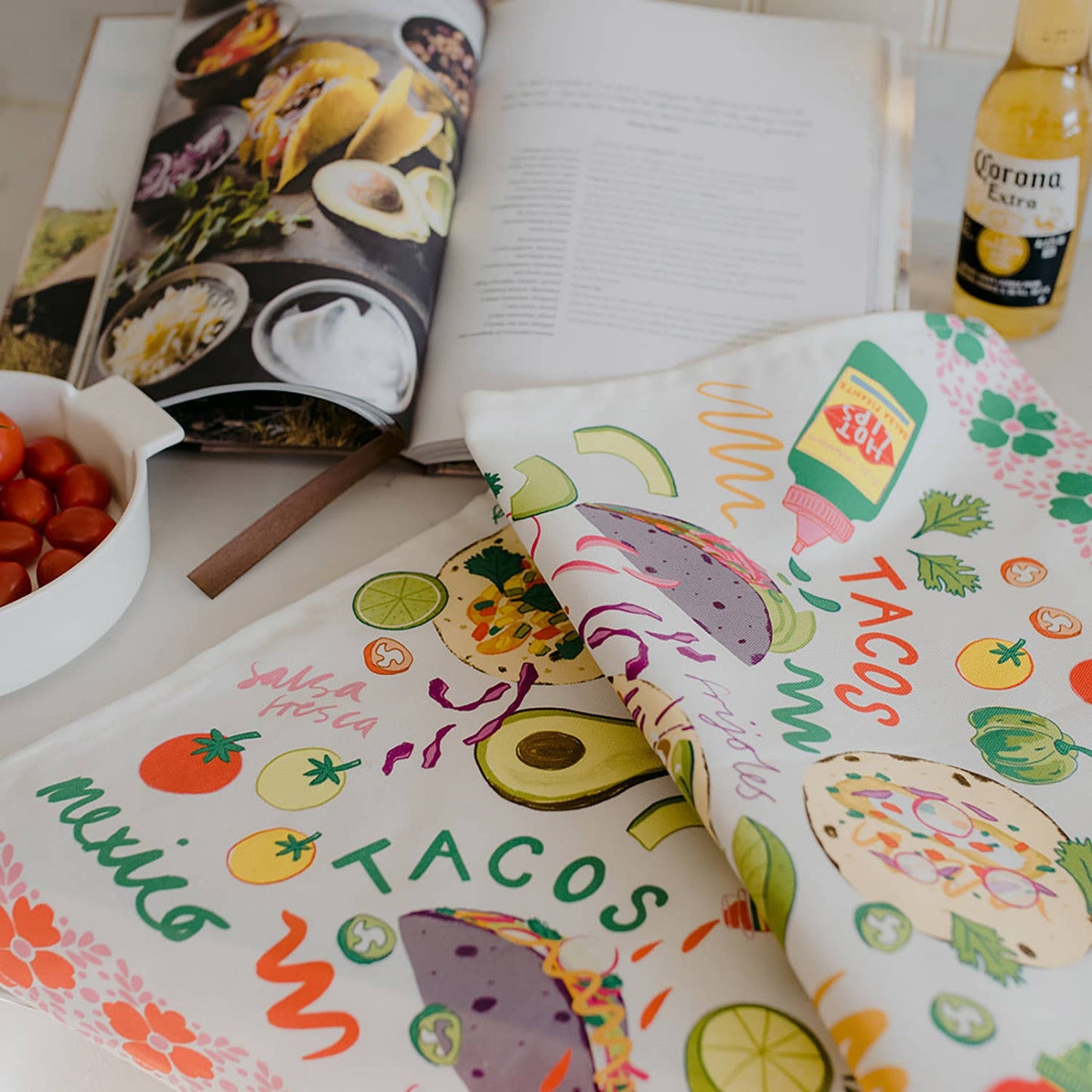 Tacos Organic Cotton Tea Towel