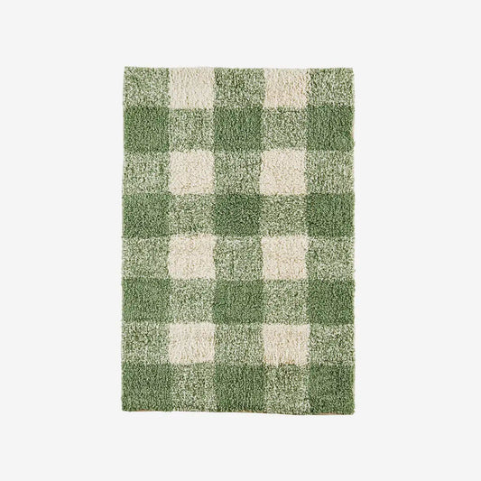 Check Tufted Bath Mat 90x60 cm