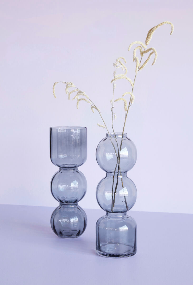 Circle Vase in Smoked Glass