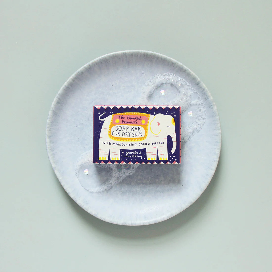 The Every Space fragrance free Cocoa Butter Soap bar for dry skin, with moisturising cocoa butter by The Printed Peanut