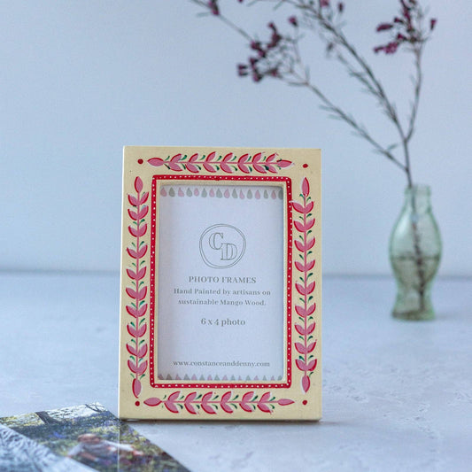 Photo Frame Handpainted | Flower Garland