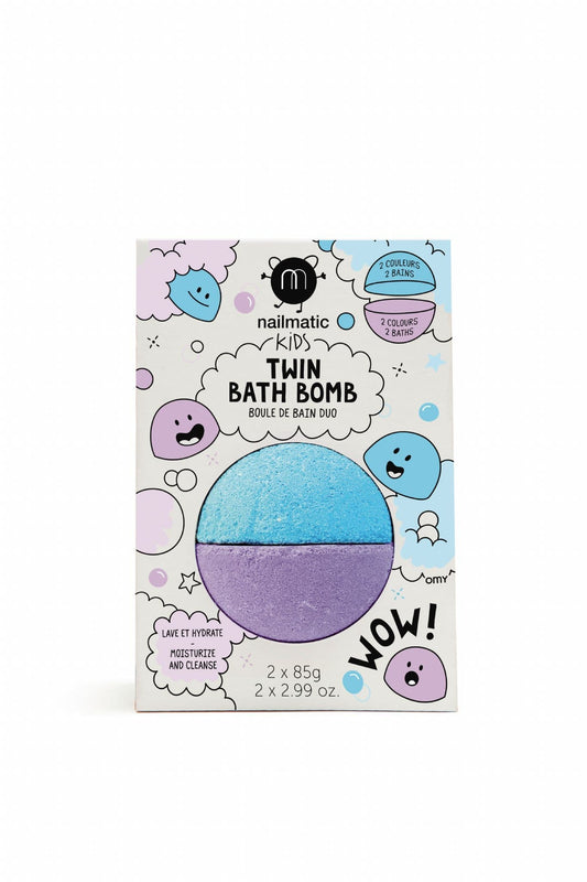 Nailmatic Bath Bomb Twin - Blue & Violet