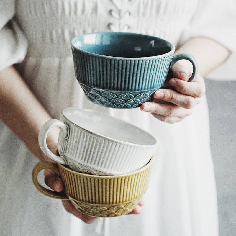 Japanese Kiln-Changed Ceramic XL Mug