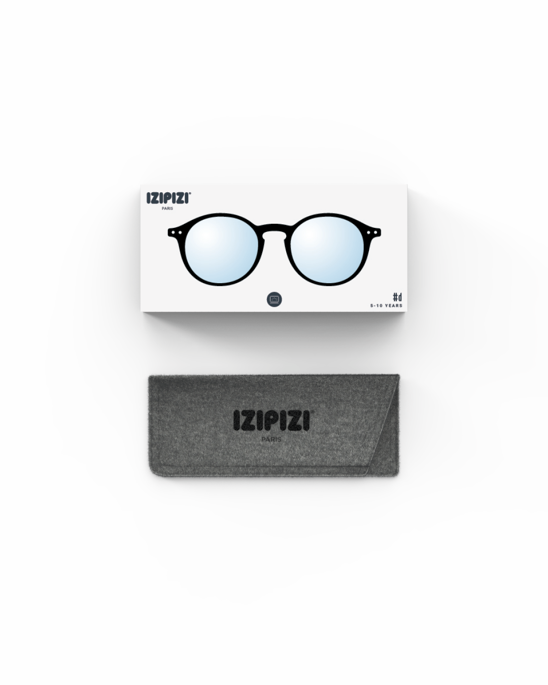 The Every Space Blue Light Glasses TEENS 5-10 Year olds Black style #D protective screen glasses by Izipizi