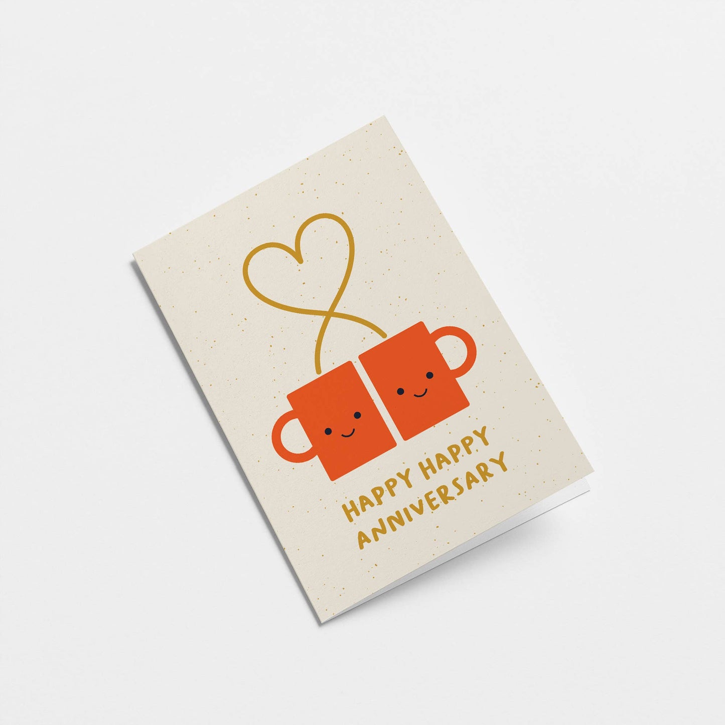 Happy happy anniversary - Greeting card: Standard cello / English